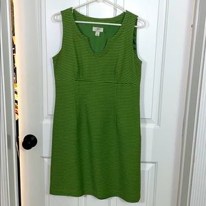 LOFT - green & white dress - size 8